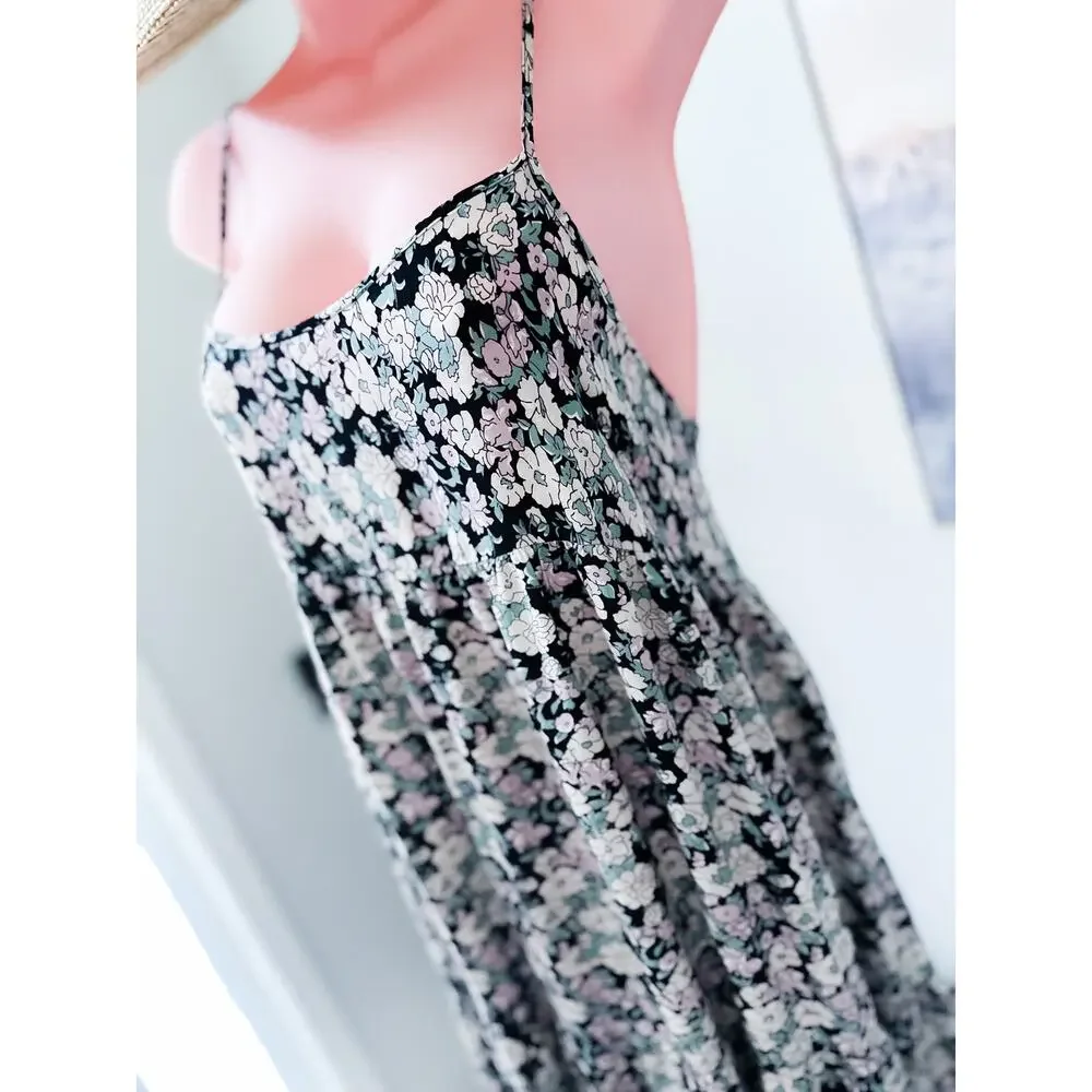 Natural Life Among Wildflowers + Daydreams flowy blooming floral maxi dress L - Picture 6 of 8